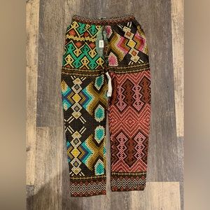 Farm Rio Scarf Pants S NWT Yawanawa